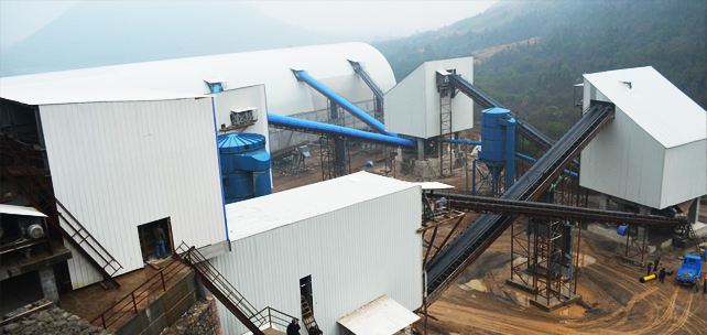 滎陽大雁石料廠時產700噸砂石骨料生產線