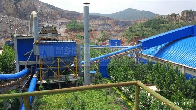 嵩基骨料生產線現(xiàn)場