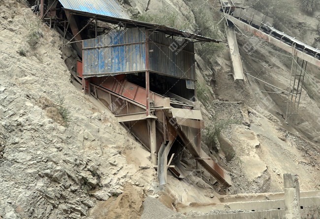 生產(chǎn)線上的篩分設備